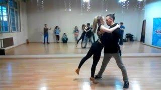 Carlos Oliveira & Anastasia - Zouk improvisation at Ipanema dance studio