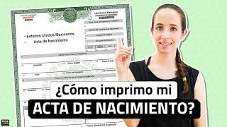 Acta de nacimiento EN LÍNEA: descárgala así PASO A PASO