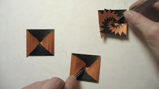 First Origami Fold in 2014: Single Strip Square Curlicue (Assia Brill)