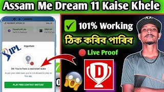 How To Play Dream 11 In Assam 2024 | Restricted State Problem | Dream 11 Location Problem Solve 101%