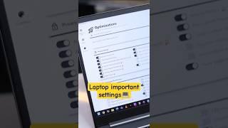 Top Laptop Settings You MUST Change Right Now! ️ #Shorts #techbro