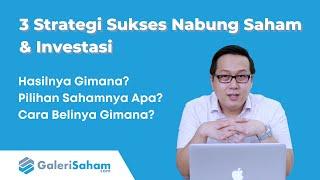 3 Strategi Nabung Saham & Investasi Step by Step