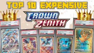 Top 10 Expensive Crown Zenith Pokemon Cards! (Graded)