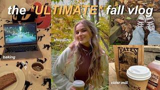 the ULTIMATE fall vlog  shopping, baking, & cozy movie night