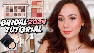 GLOWY BRIDAL MAKEUP TUTORIAL 2024 // Skin Prep, Tips & Tricks for photography/ Summer Weddings