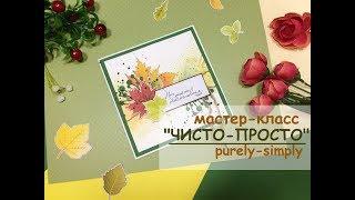 ЧИСТО-ПРОСТО. Мастер-класс. Скрапбукинг. Clean and simple cards. Scrapbooking