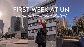 First week at uni as an International student in Belgium | VLOG 