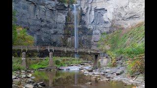 New York's Beautiful Taughannock Falls State Park in Autumn