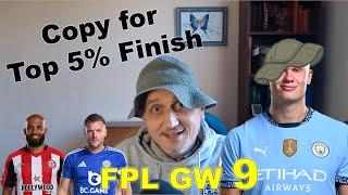 FPL gameweek 9 Preview - Copy this for Top 5% Finish