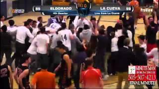 La Cueva #30 Devon Horn's jumper beats the buzzer and gives the Bears the win