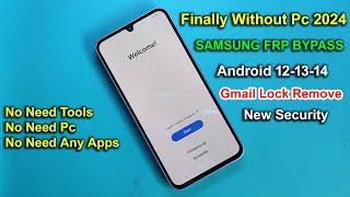 Without Talkback | Samsung FRP Bypass Android 12/13/14 Without Pc | Samsung New Security | 2024