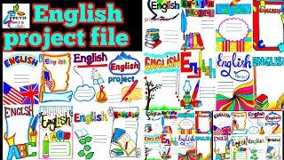 English | English project file | Project work design | english border design project | assignment