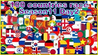 [Season11 Day2] 100 countries 39 stages marble point race | Marble Factory 2nd