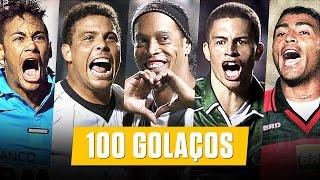 100 BEST FOOTBALL GOALS EVER | Brazil