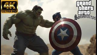 CAPTAIN AMERICA VS HULK | GTA SA MOD