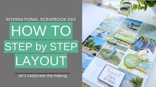 National Scrapbook Day Step by Step Scrapbook Pages #scrapbooking #scrapbookcom #49andmarket