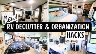 12 NEW Rv Declutter & Organization hacks | Full-time rv living