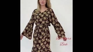 Платье свободного силуэта в стиле бохо  от бренда Barbara Bah.  Купить по ссылкам в профиле канала.