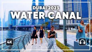 AMAZING Place | Dubai  Water Canal | Walk Tour! [4K] 60fps