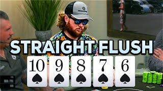 STRAIGHT FLUSH vs SET (And More Insane Poker Hands)