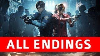 Resident Evil 2 Remake All Endings (True Ending / Leon Ending / Claire Ending / Secret Boss)