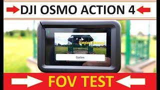 DJI OSMO ACTION 4 - FOV - Field of view testing