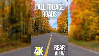 Stunning 4K HDR Autumn Drive (Rear View) | North Cascades NP Fall Foliage for Vertical Screens