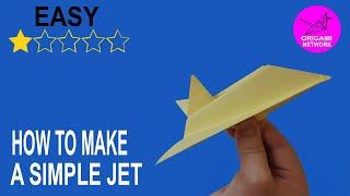 How to make a Simple Jet \\Origami Network 折り紙