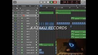 KAZAKU RECORDS making a beat!!! NEON BOY!!!