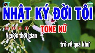 Karaoke Nhật Ký Đời Tôi Tone Nữ | Cẩm Tiên Organ