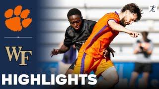 Clemson vs Wake Forest | ACC Soccer Championship Final | Highlights - November 17, 2024