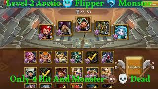 Level 2 Arctic  Flipper  Monster  Hunt single hit #lordsmobile #igg #gamers #ganesh #gameplay