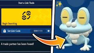 THIS LinkCode Trades You SHINY FROAKIEPokemon Scarlet & Violet