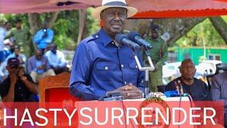 HOW RAILA MADE A HASTY RETREAT