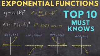 Exponential Functions - Top 10 Must Knows