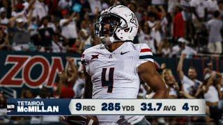 Arizona WR Tetairoa McMillan UNREAL Highlights vs New Mexico | 2024 College Football