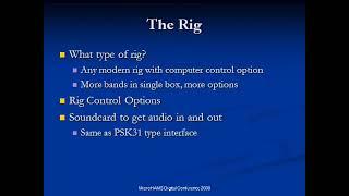 MicroHAMS Digital Conference 2008 - Remote Ham Radio Station Operation Via The Internet
