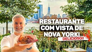 Descobrimos um restaurante com vista incrível em Nova York