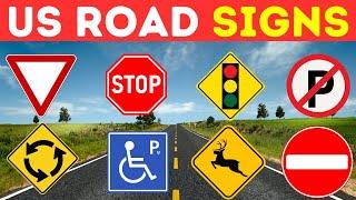 ️ Navigate the Streets: Essential US Road Signs Quiz! 