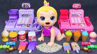 60 Minutes Satisfying with Unboxing Pink Cash Register ASMR, Disney Kitchen Toys |Tiny Toys Unboxing