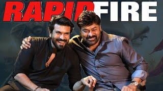 LAUGH RIOT- Ram Charan & Chiranjeevi's MOST ENTERTAINING Rapid Fire | Allu Arjun | Pawan Kalyan