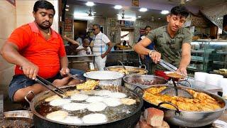 Indian Street Food - The BEST FRIED MILK PANCAKES Pushkar Rajasthan India