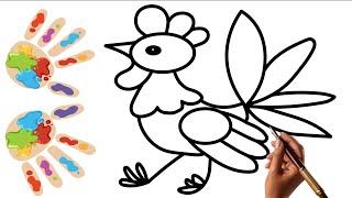 Arte Divertido: Cómo Crear un Gallo Colorido ️