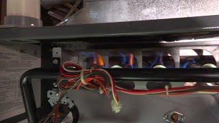 GAS FURNACE WITH BAD ROLLOUT