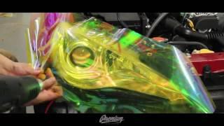 FRS / BRZ Neo Yellow Headlight Tint Overlay  "How to Install"