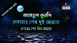 আয়াতুল কুরসি, সূরা বাকারার শেষ দুই আয়াত ও হাশরের শেষ তিন আয়াত - অসম্ভব সুন্দর তেলাওয়াত