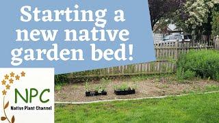 Starting a new native garden bed! #pollinator garden #deer-resistant native plants #habitat