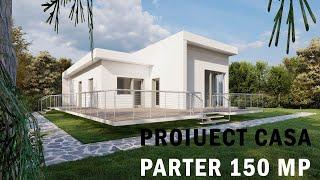 Proiect de casa pe parter - Suprafata 150 mp