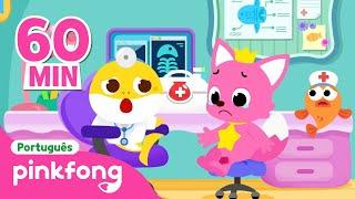 Onde dói? Pinkfong e Família Tubarão  | + Completo | Pinkfong, Bebê Tubarão! Canções para Crianças