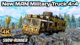 New MAN Military Truck 4×4 In SnowRunner Season 14 #snowrunner #truck #4k